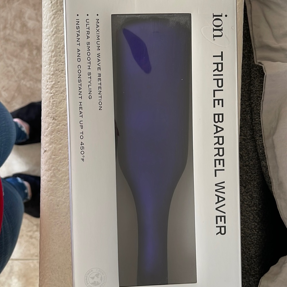 ION triple barrel titanium waver